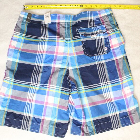 Plaid Abercrombie & Fitch Swim Trunks Size Extra Large NWT - Picture 5 of 6